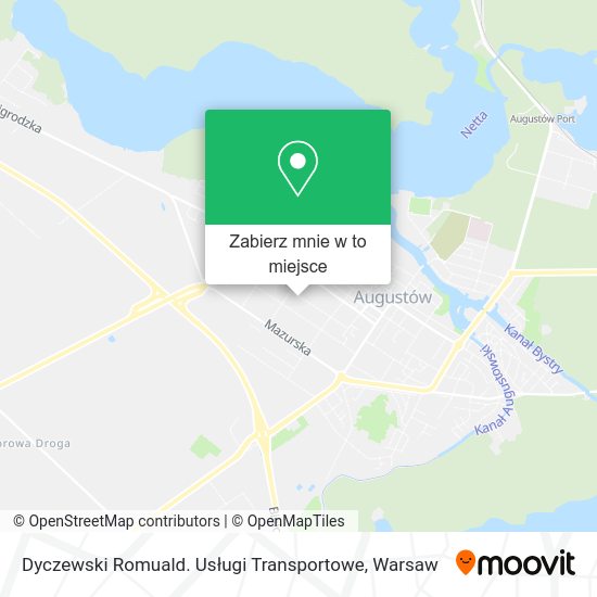 Mapa Dyczewski Romuald. Usługi Transportowe