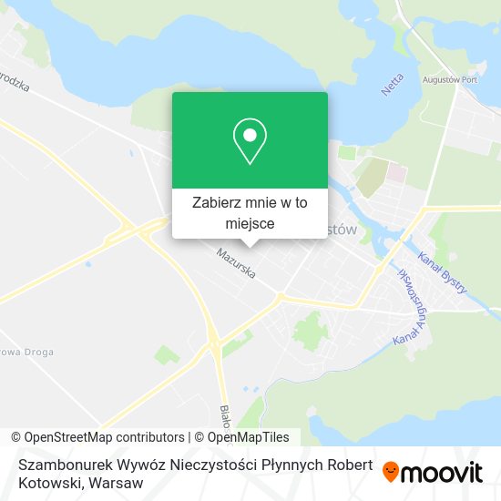 Mapa Szambonurek Wywóz Nieczystości Płynnych Robert Kotowski