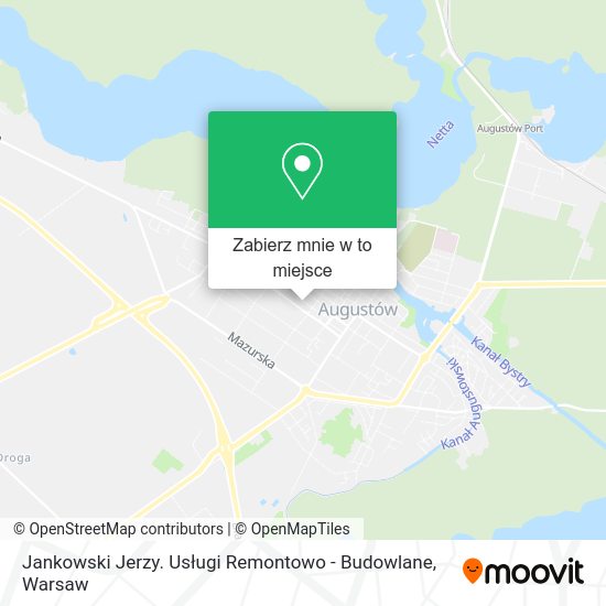 Mapa Jankowski Jerzy. Usługi Remontowo - Budowlane