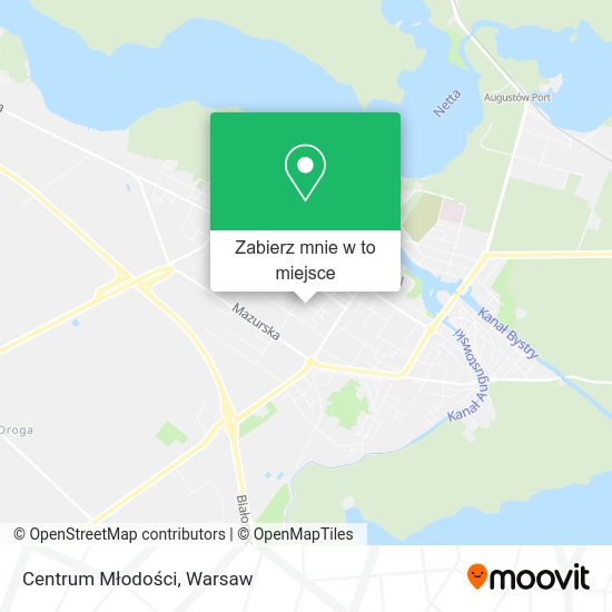 Mapa Centrum Młodości