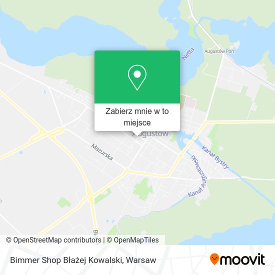 Mapa Bimmer Shop Błażej Kowalski