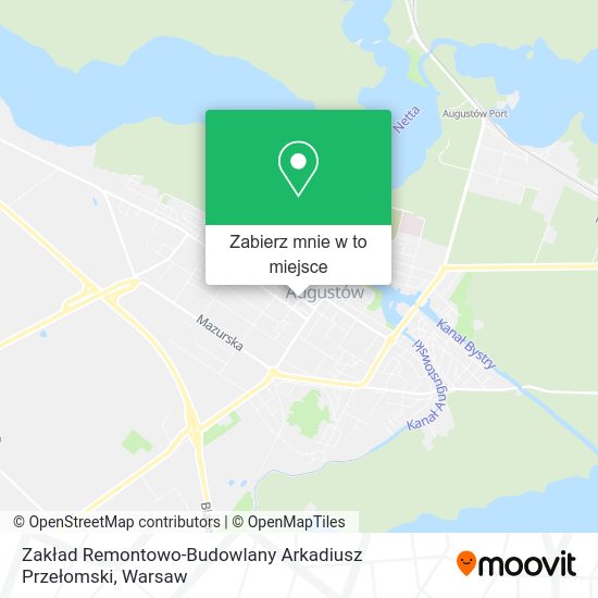 Mapa Zakład Remontowo-Budowlany Arkadiusz Przełomski