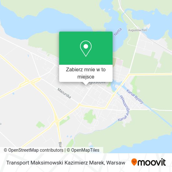 Mapa Transport Maksimowski Kazimierz Marek