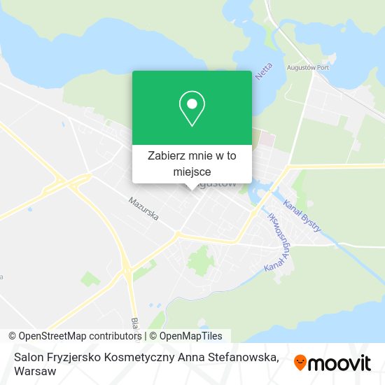 Mapa Salon Fryzjersko Kosmetyczny Anna Stefanowska