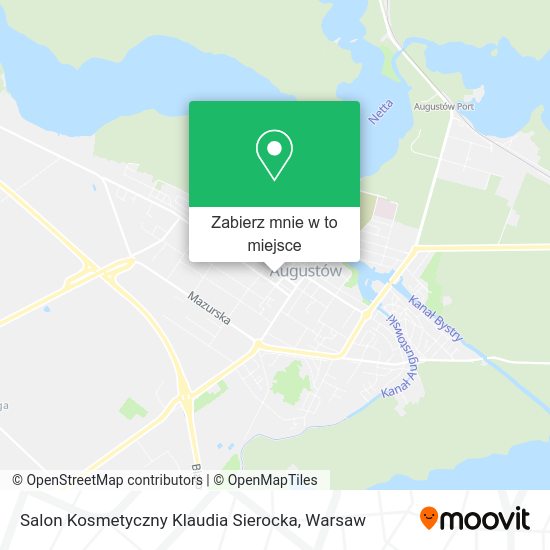 Mapa Salon Kosmetyczny Klaudia Sierocka