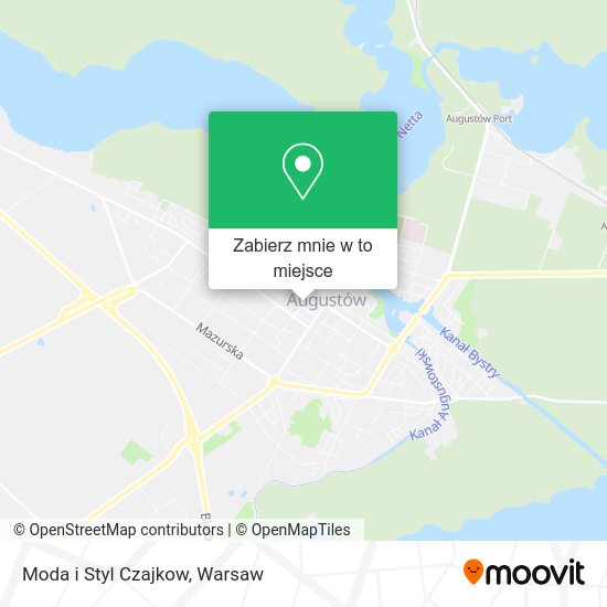 Mapa Moda i Styl Czajkow