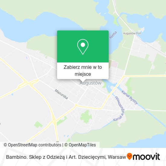 Mapa Bambino. Sklep z Odzieżą i Art. Dziecięcymi