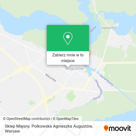 Mapa Sklep Mięsny. Polkowska Agnieszka Augustów