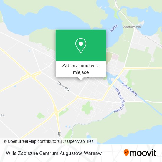 Mapa Willa Zaciszne Centrum Augustów