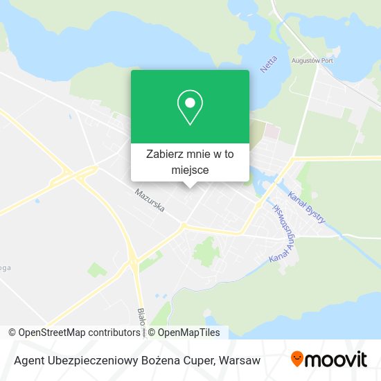 Mapa Agent Ubezpieczeniowy Bożena Cuper