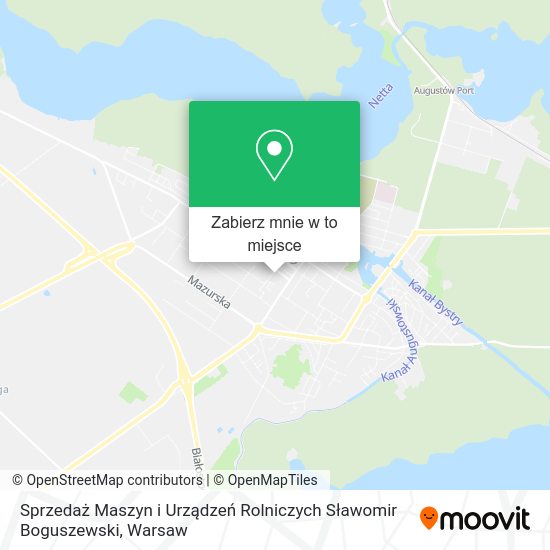 Mapa Sprzedaż Maszyn i Urządzeń Rolniczych Sławomir Boguszewski