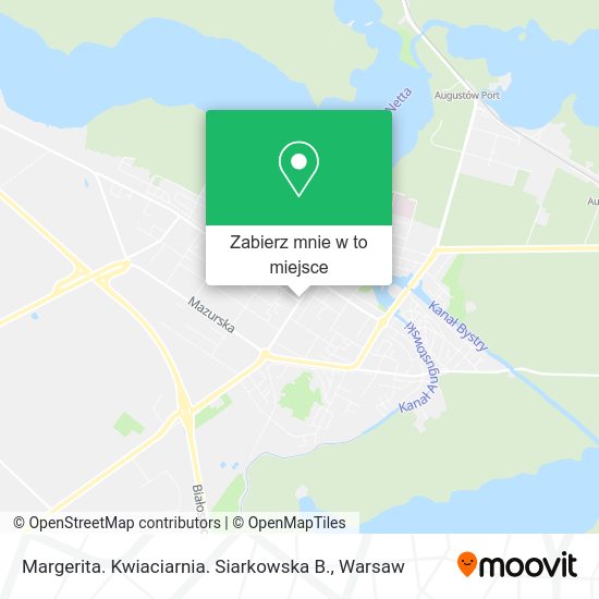 Mapa Margerita. Kwiaciarnia. Siarkowska B.