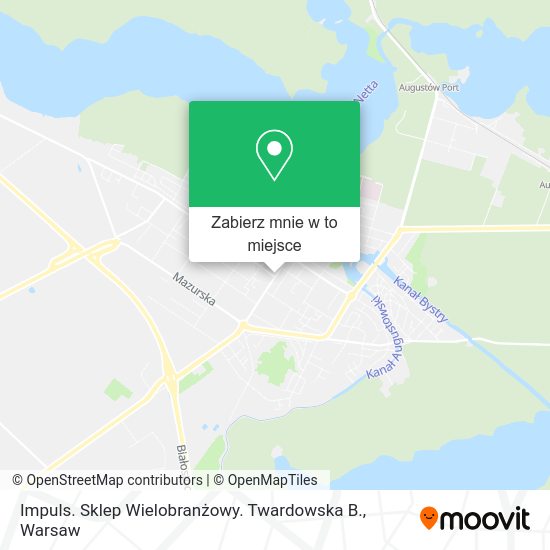 Mapa Impuls. Sklep Wielobranżowy. Twardowska B.