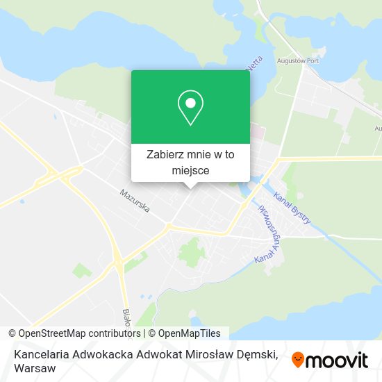 Mapa Kancelaria Adwokacka Adwokat Mirosław Dęmski