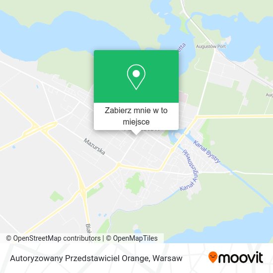 Mapa Autoryzowany Przedstawiciel Orange