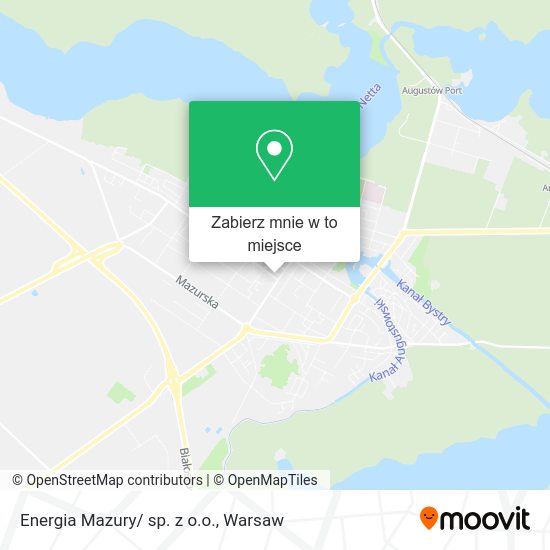 Mapa Energia Mazury/ sp. z o.o.