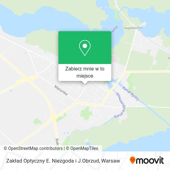 Mapa Zakład Optyczny E. Niezgoda i J.Obrzud