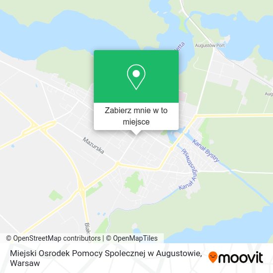 Mapa Miejski Osrodek Pomocy Spolecznej w Augustowie