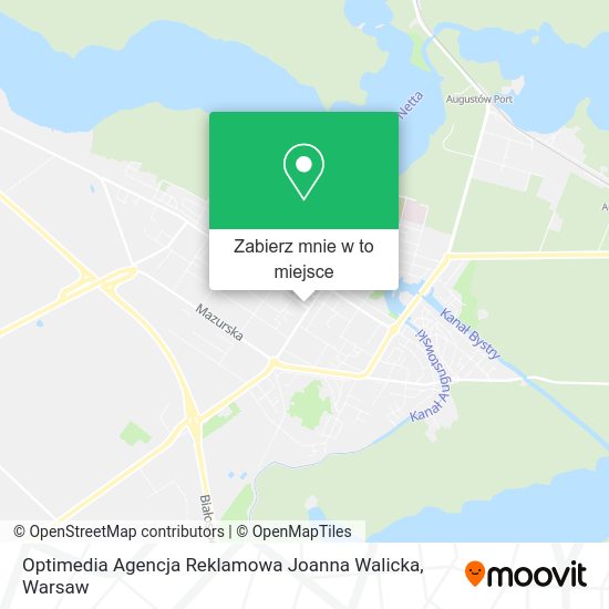 Mapa Optimedia Agencja Reklamowa Joanna Walicka