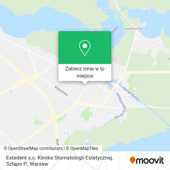 Mapa Estedent s.c. Klinika Stomatologii Estetycznej. Szłapo P.