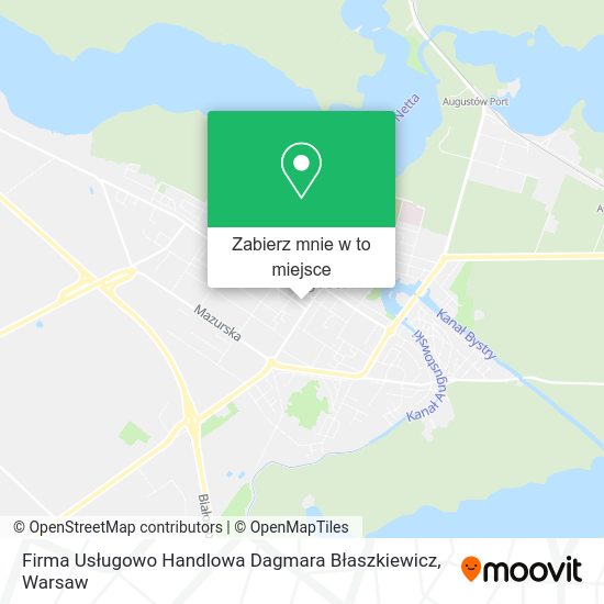 Mapa Firma Usługowo Handlowa Dagmara Błaszkiewicz