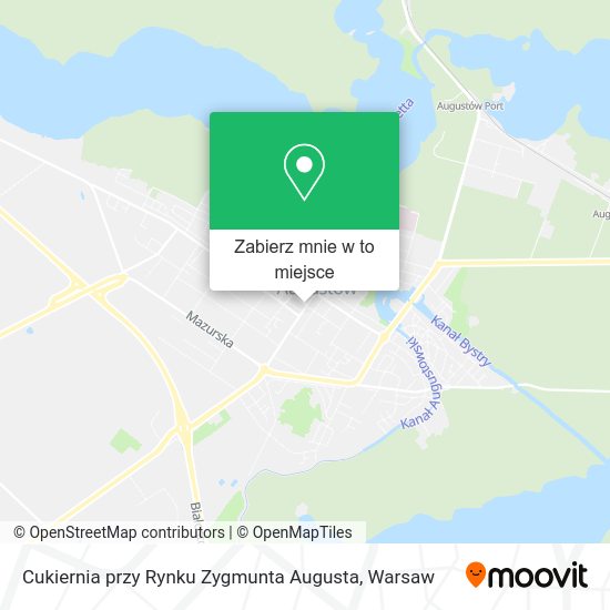 Mapa Cukiernia przy Rynku Zygmunta Augusta