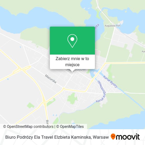 Mapa Biuro Podrózy Ela Travel Elzbieta Kaminska