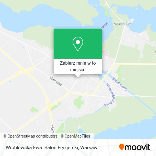 Mapa Wróblewska Ewa. Salon Fryzjerski