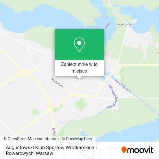 Mapa Augustowski Klub Sportów Wrotkarskich i Rowerowych