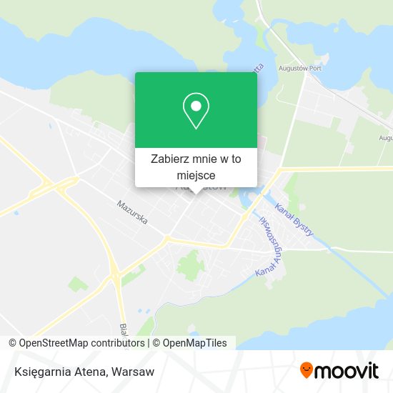 Mapa Księgarnia Atena