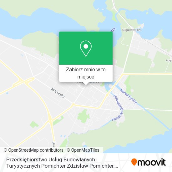 Mapa Przedsiębiorstwo Usług Budowlanych i Turystycznych Pomichter Zdzisław Pomichter