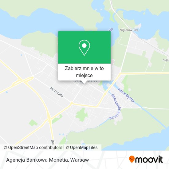 Mapa Agencja Bankowa Monetia