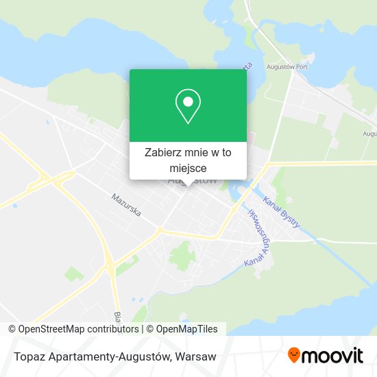 Mapa Topaz Apartamenty-Augustów