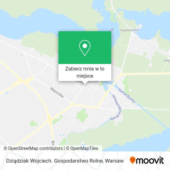 Mapa Dziądziak Wojciech. Gospodarstwo Rolne