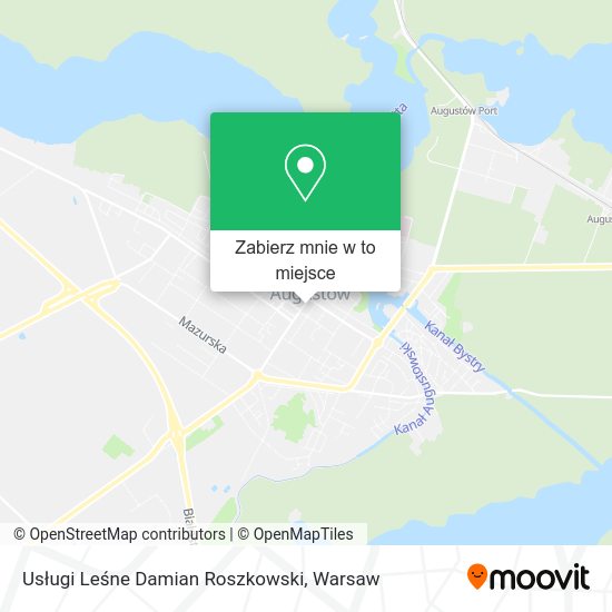 Mapa Usługi Leśne Damian Roszkowski