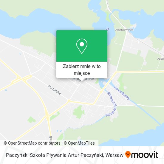 Mapa Paczyński Szkoła Pływania Artur Paczyński