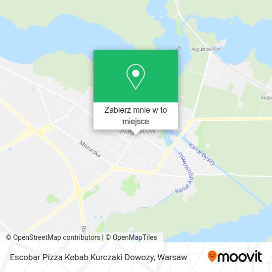 Mapa Escobar Pizza Kebab Kurczaki Dowozy