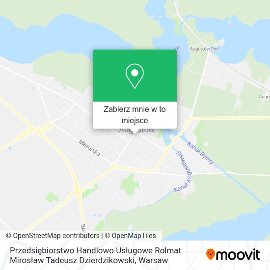 Mapa Przedsiębiorstwo Handlowo Usługowe Rolmat Mirosław Tadeusz Dzierdzikowski