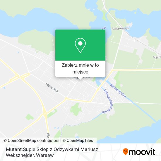 Mapa Mutant.Suple Sklep z Odżywkami Mariusz Weksznejder