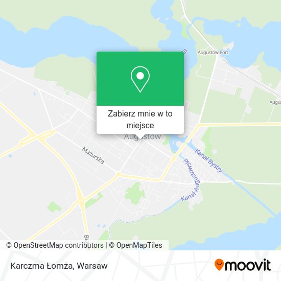 Mapa Karczma Łomża