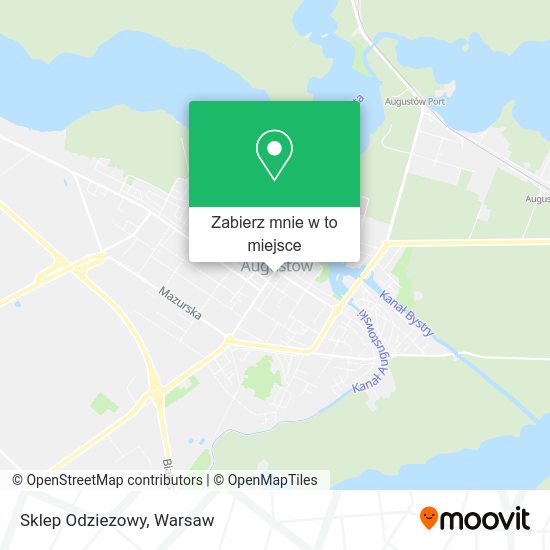 Mapa Sklep Odziezowy