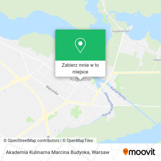 Mapa Akademia Kulinarna Marcina Budynka