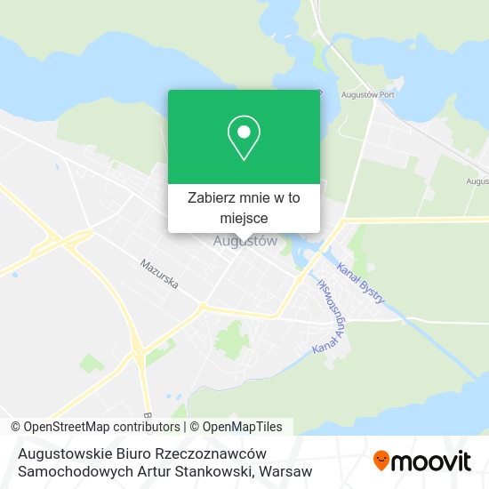 Mapa Augustowskie Biuro Rzeczoznawców Samochodowych Artur Stankowski