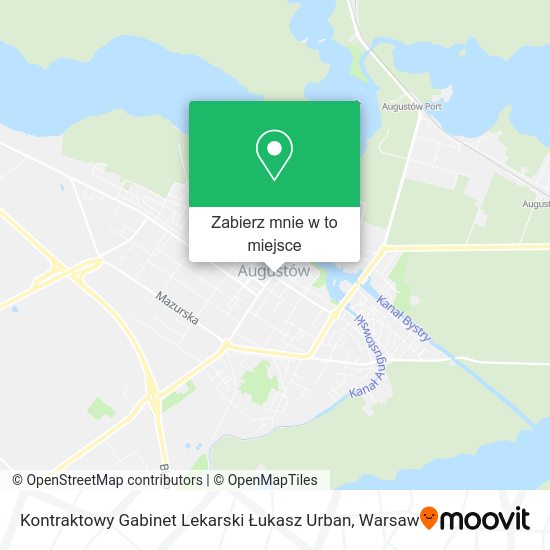 Mapa Kontraktowy Gabinet Lekarski Łukasz Urban