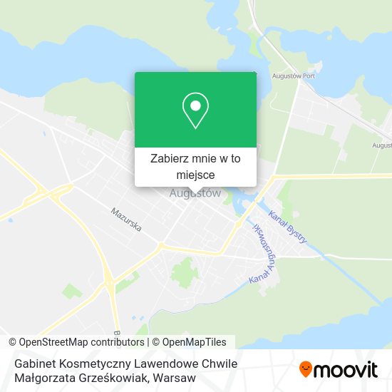 Mapa Gabinet Kosmetyczny Lawendowe Chwile Małgorzata Grześkowiak