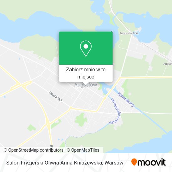 Mapa Salon Fryzjerski Oliwia Anna Kniażewska