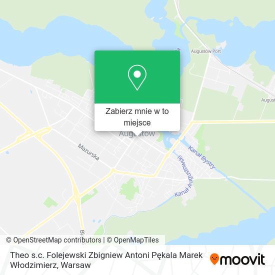 Mapa Theo s.c. Folejewski Zbigniew Antoni Pękala Marek Włodzimierz