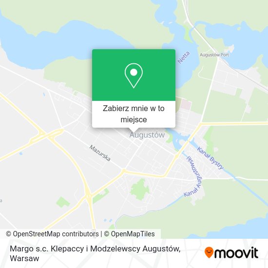 Mapa Margo s.c. Klepaccy i Modzelewscy Augustów