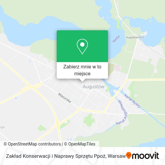 Mapa Zakład Konserwacji i Naprawy Sprzętu Ppoż