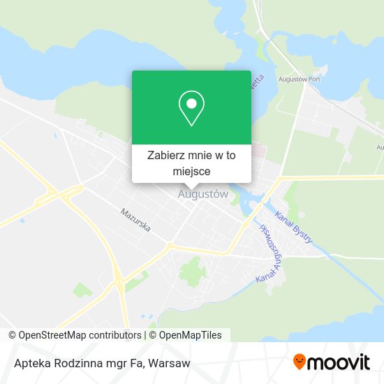 Mapa Apteka Rodzinna mgr Fa